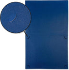 Fine Stationery Classic Elite Award Certificate Collection - Includes 25 Certificate Papers (White/Blue), 25 Heavy Linen Folders (Blue/Silver), 25 Silver Foil Seals, Laser & Inkjet Printer Compatible