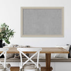 Amanti Art Silver Framed Magnetic Board 28x40 Large Vision Board for use with Magnets, 100% Metal Sheet to Display Items as Office Decor or for Home Organization in mudroom, Kitchen or Kids Room