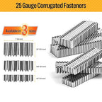 meite Corrugated Fasteners MC112 25 Gauge 1-Inch Crown 1/2-Inch Length Corrugated W Fastener Staples 4,000 PCS/Case (1 Case)
