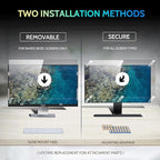 [2 Pack] 25 Inch Privacy Screen for Computer Monitor 16:9 Aspect Ratio, Eye Protection Anti Blue Light Glare Shield, 25inch Removable Black Blackout Anti Spy Desktop Security Private Filter
