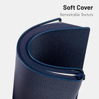 CAGIE Lined Journal Notebook for Men & Women,176 Pages A5 Medium Size Softcover Leather Journals for Writing,Travel,Business,Work & School, 100 GSM Thick Paper (5.7'' x 8.3'') (Navy Blue)