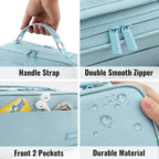 JOINPRO Pencil Case, Large Capacity Pencil Case Organizer; Double Zipper Storage Bag; Big Pencil Pouch for College School Office Teen Girl Boy Men Women Adult