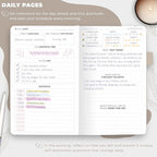 Clever Fox Self-Care Journal Pocket – Daily Reflection Notebook – Mental Health & Personal Development Planner, Meditation & Mood Log (Seashell)