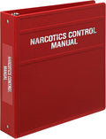 Carstens 2-Inch Heavy Duty Round Ring Binder for Narcotics Control Documents – Side Opening, Brick Red, Durable Plastic Covers, No-Gap Rings, No Pockets, Holds 300 Sheets, Made in USA (1770-3R)