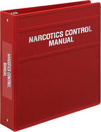 Carstens 2-Inch Heavy Duty Round Ring Binder for Narcotics Control Documents – Side Opening, Brick Red, Durable Plastic Covers, No-Gap Rings, No Pockets, Holds 300 Sheets, Made in USA (1770-3R)