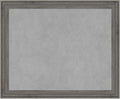 Amanti Art Grey Framed Magnetic Board 19x23 Small Vision Board for use with Magnets, 100% Metal Sheet to Display Items as Office Decor or for Home Organization in mudroom, Kitchen or Kids Room