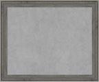 Amanti Art Grey Framed Magnetic Board 19x23 Small Vision Board for use with Magnets, 100% Metal Sheet to Display Items as Office Decor or for Home Organization in mudroom, Kitchen or Kids Room