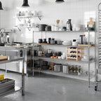 Regal Altair 18" Deep x 72" Wide x 54" Height Wire Shelving Kit | 4-Tier | NSF Commercial Storage Rack Unit