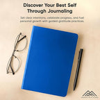 Gratitude & Self-Care Journal - Guided Mindfulness & Mental Health Journal All-in-One with Prompts for Self Discovery - Daily Journal for Men & Women by PRODUCTIVITY STORE (A5, Navy)