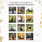 RED EMBER Doberman Pinschers 2026 Wall Calendar 12 Month | 12" x 24" Open | Thick & Sturdy Paper | Holiday Gift | Cute Puppy Dog Calendar 2026