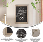 HBCY Creations 18" X 24" Weathered Lightwash Solid Wood Frame Wall Chalkboard, Magnetic Surface, Home Décor, Restaurant & Café Menus, Blackboard, Includes Chalk, Eraser & Hanging Hardware