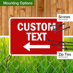 My Sign Center Custom Left Arrow,7x10 Inches, Aluminum, Simple Style, Arrow Left - Flood