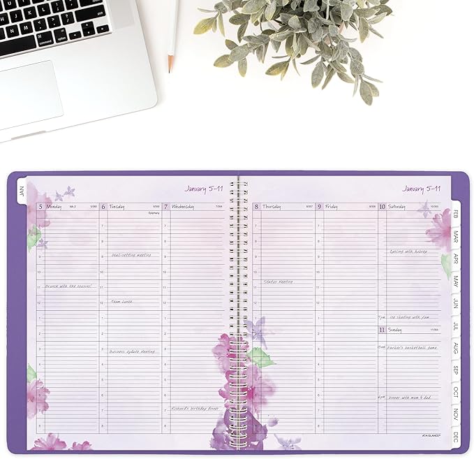 AT-A-GLANCE 2026 Planner, Weekly & Monthly, 8.5" x 11", Large, Beautiful Day (938P-905-26)