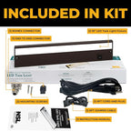 LED Under Cabinet Lighting Hardwired - 3CCT 12 Inch Bronze Finish - Undercabinet Lights for Kitchen - Linkable Undercounter Dimmable Plug in Light or Hard Wired - Under Counter Fixture Direct Wire