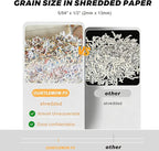 QUIETLEMON 150 Sheet Paper Shredder Heavy Duty, Micro Cut and CDs/Cards, P5 Security Level, 60Min Non Stop Commercial Shredder for Home Office, 5.3 Gallon Bin, <60dB Quiet, Auto Anti-Jam (OL289)