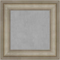 Amanti Art Silver Framed Magnetic Board 17x17 X-Small Vision Board for use with Magnets, 100% Metal Sheet to Display Items as Office Decor or for Home Organization in mudroom, Kitchen or Kids Room
