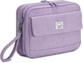 VASCHY Colored Pencil Case, Corduroy Large Pencil Pouch for Art Pens Markers Gel Pens Big Holder Organizer Fits 192 Pencils for Girls Women Light Purple