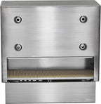 Pochar Stainless Steel Mailbox for Walls, Heavy Duty Wall Mounted Mailbox with Newspaper Holder - 11'' x 4.5'' x 11.50'' Silver Rust Proof Steel Dropbox(Silver)