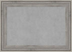 Amanti Art Grey Framed Magnetic Board 21x29 Medium Vision Board for use with Magnets, 100% Metal Sheet to Display Items as Office Decor or for Home Organization in mudroom, Kitchen or Kids Room