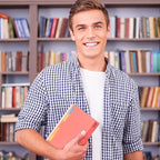 H4D 4x6 Index Card Case with 100 Heavyweight Ruled Index Cards and Dividers, Red