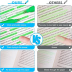 Duchong Highlighters, 30 Packs Green Highlighter Bright Colors Bulk, Chisel Tip Dry-Quickly No Bleed Highlighter Markers for Adults Kids, Office Classroom Must Have, School Supplies for Teachers