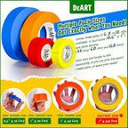 DEART Colored Masking Painters Labeling Tape Masking Tape 1 inch Color Painter Tapes for Arts & Crafts Labeling or Coding, Art Supplies Color Tape Rolls, Colorful Craft Tapes