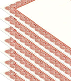 Elite Red & White Parchment Certificate Papers - Pack of 100, Laser & Inkjet Printer Compatible, For Office, Business Awards, Graduation, School Diplomas, 8-1/2" x 11" on 60 lb.Text Stock