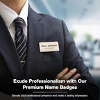 My Sign Center Magnetic Almond Black Name Tags, Personalized - 1.5x3 Inches, Durable Engravable Impact Material, Made in USA
