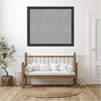 Amanti Art Black Framed Magnetic Board 45x53 Oversize Vision Board for use with Magnets, 100% Metal Sheet to Display Items as Office Decor or for Home Organization in mudroom, Kitchen or Kids Room