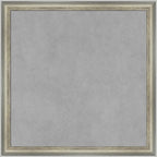 Amanti Art Silver Framed Magnetic Board 18x18 Small Vision Board for use with Magnets, 100% Metal Sheet to Display Items as Office Decor or for Home Organization in mudroom, Kitchen or Kids Room