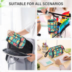 Bolaz Big Capacity Pencil Pen Case Pouch Bag School College Office Organizer for Teens Girls Adults Student-Word
