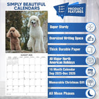 2026 Poodles Monthly Wall Calendar | Dog 2026 Wall Calendar 2025-2026