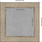 Amanti Art Silver Framed Magnetic Board 22x22 Small Vision Board for use with Magnets, 100% Metal Sheet to Display Items as Office Decor or for Home Organization in mudroom, Kitchen or Kids Room