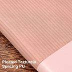 TSFPapier Lined Journal Notebook for Work College Ruled Note Book 7.2"x9.6"B5 PU Leather Daily Journaling 160 Pages for Women Men Writing Home School Supplies Business (Pink)