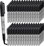 Thenshop 600 Pack Black Permanent Markers Bulk - Fine Point Permanent Marker Quick Drying Waterproof Pens for Doodling Writing Marking Classroom Work on Wood Metal Stone Glass, Office School Supplies