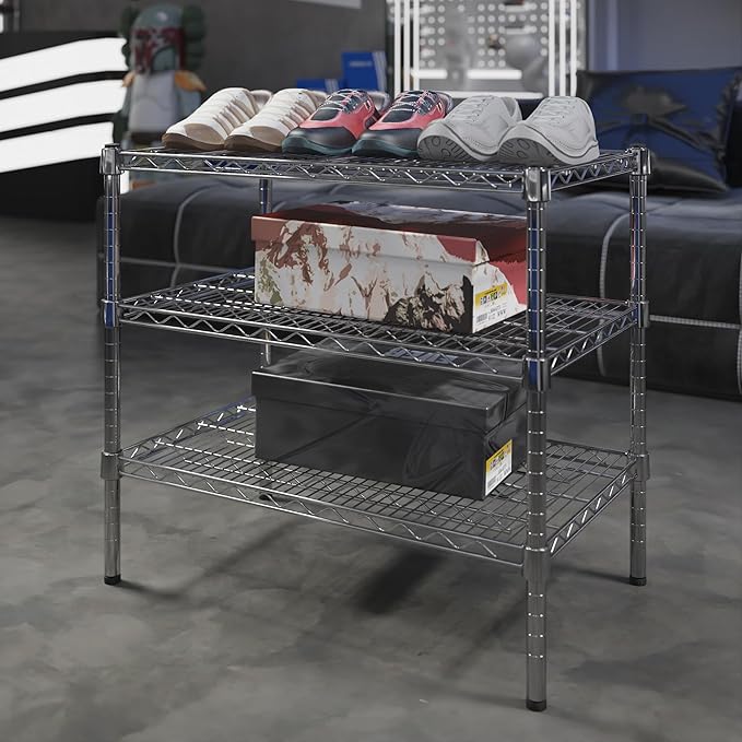 Regal Altair 18" Deep x 30" Wide x 27" Height Wire Shelving Kit | 3-Tier | NSF Commercial Storage Rack Unit