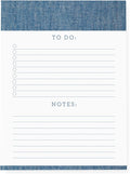 Graphique Large Notepad, Chambray - Notepad with 150 Tear-Off Sheets, 6" x 8" - Perfect for Lists, Notes, and More (LNP162)