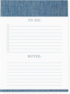 Graphique Large Notepad, Chambray - Notepad with 150 Tear-Off Sheets, 6" x 8" - Perfect for Lists, Notes, and More (LNP162)