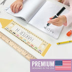 Desk Name Tags for Classroom – 36 Student Name Plates for Classroom Kindergarten, Preschool, 1st, 2nd & 3rd Grade, 14.5 x 4in Teacher Nameplates for Student Desks, Crayon Nametags