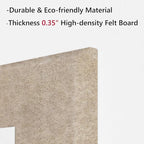 Neatsure Large Cork Board for Wall, 36" x 24" Bulletin Board with Pushpins, 6 Panels Felt Tiles Tack Push Pin Board for Office, Tan