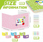 Cinrobiye 24 Pcs Inspirational Privacy Folders Standard for Students Cardboard Shields Test Privacy Boards Motivational Words Desk Dividers Shield for Classroom School Study Supplies (Colorful)