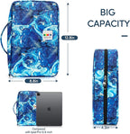 YOUSHARES Color Pencil Case 300 Slots - Oxford Colored Pencil Case with Zipper Holds 300 Colored Pencils or 200 Gel Pens for Prismacolor Colored Pencils & Gel Pen (Quicksand Blue)