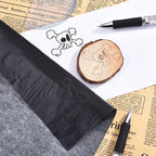 Hotop 100 Sheets Carbon Transfer Paper, Black Tracing Paper for Wood, Paper, Canvas and Other Art Surfaces (8.5 x 11 Inch)