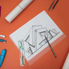 LOUPELLER 8.5” X 11” TRACING Paper for Drawing – 75 Sheets of 32LB / 50G – Wrinkle Free Highly Transparent Tracing Paper Pad – Works with Pen, Pencil & Marker – for Artists, Architects & Kids