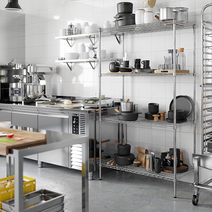 Regal Altair 21" Deep x 42" Wide x 74" Height Wire Shelving Kit | 4-Tier | NSF Commercial Storage Rack Unit