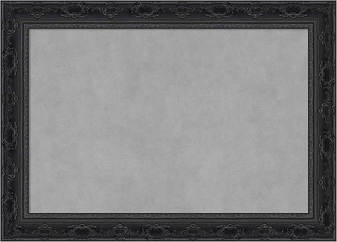 Amanti Art Black Framed Magnetic Board 20x28 Medium Vision Board for use with Magnets, 100% Metal Sheet to Display Items as Office Decor or for Home Organization in mudroom, Kitchen or Kids Room