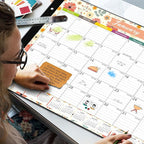 Desk Calendar 2026-2026 Desk Calendar Large 22x17, 18 Mouths From January 2026 to June 2027, 22" x 17" Desk Pad Calendar, Office Supplies Perfect for Organizing and Planning In Office, School or Home