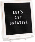 Felt Letter Board with Stand,10x10 inch Changeable Letterboard and Message Board,Letter Board Sign Include 792PCS Precut Letters