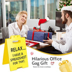Smilelife Funny Office Cubicle Decor I Have A Spreadsheet for That Desk Sign Team Office Gag Gifts for Coworker Teammate Employee Boss Manager