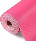 ALIUNI Drawer and Shelf Liner, Non-Slip Kitchen Cabinet Liners Non-Adhesive Thick Strong Grip Waterproof Washable Mats Protect Dresser Shelves Cupboard Bathroom Cabinets, Fuchsia, 12 in X 20 FT